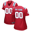 New England Patriots Nike Women s Alternate Custom Jersey   Red