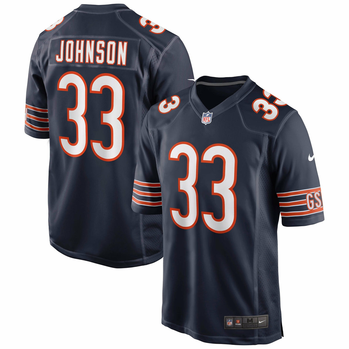 Men s Nike Jaylon Johnson Navy Chicago Bears Game Jersey
