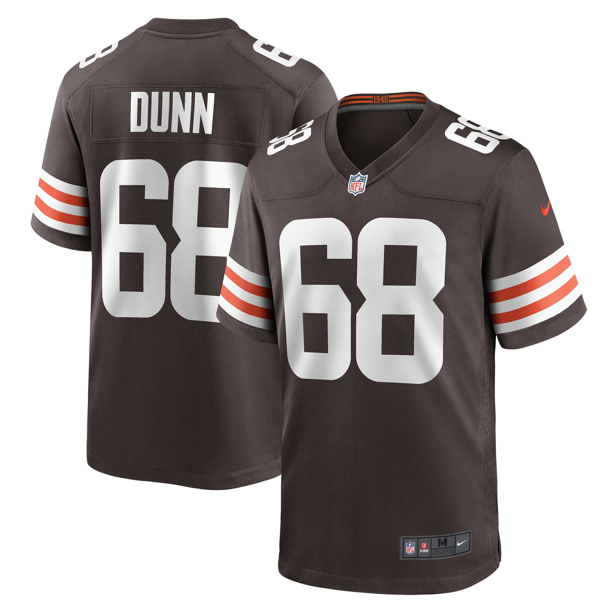 Michael Dunn Cleveland Browns Nike Game Jersey   Brown