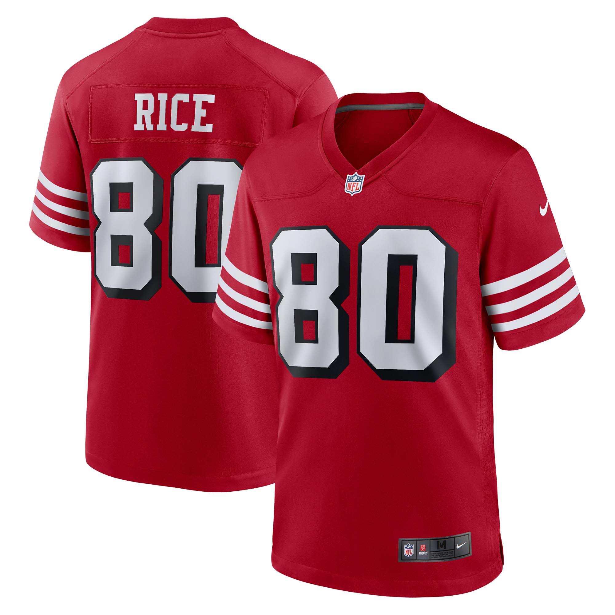 Jerry Rice San Francisco 49ers Nike Retired Alternate Game Jersey   Scarlet