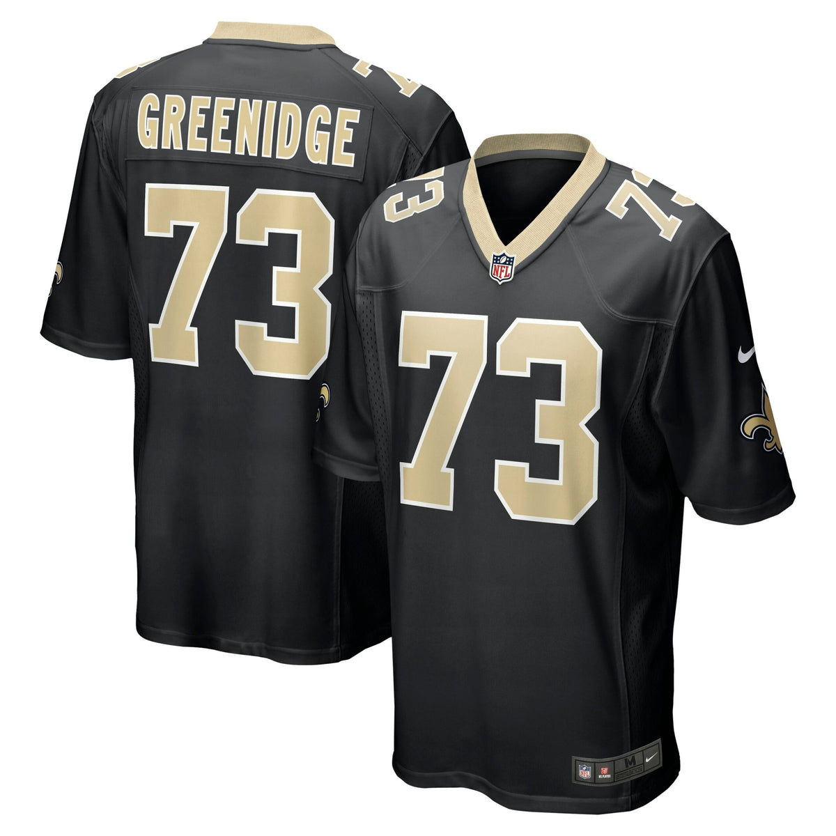 Ethan Greenidge New Orleans Saints Nike Game Jersey   Black