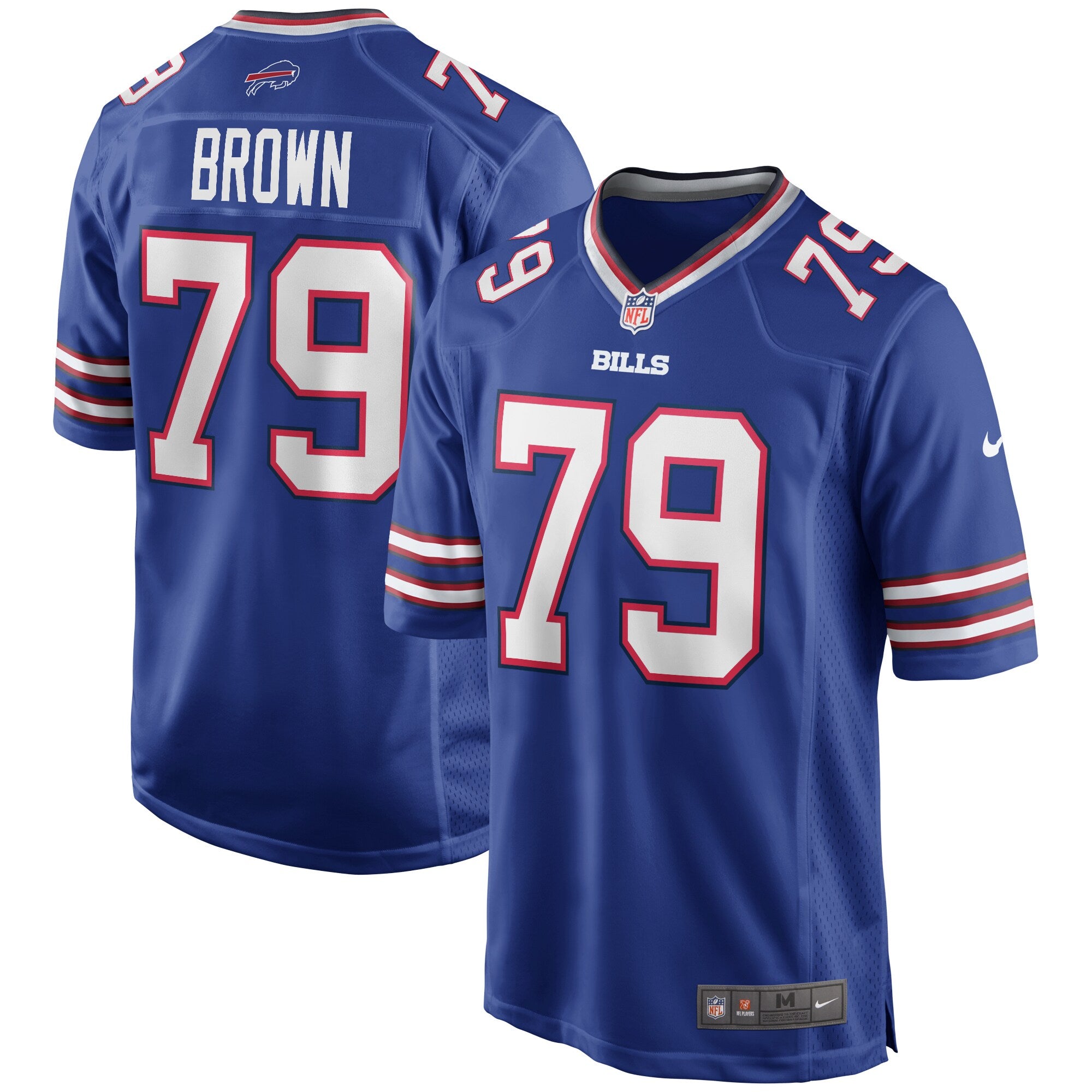 Ruben Brown Buffalo Bills Nike Game Retired Player Jersey   Royal