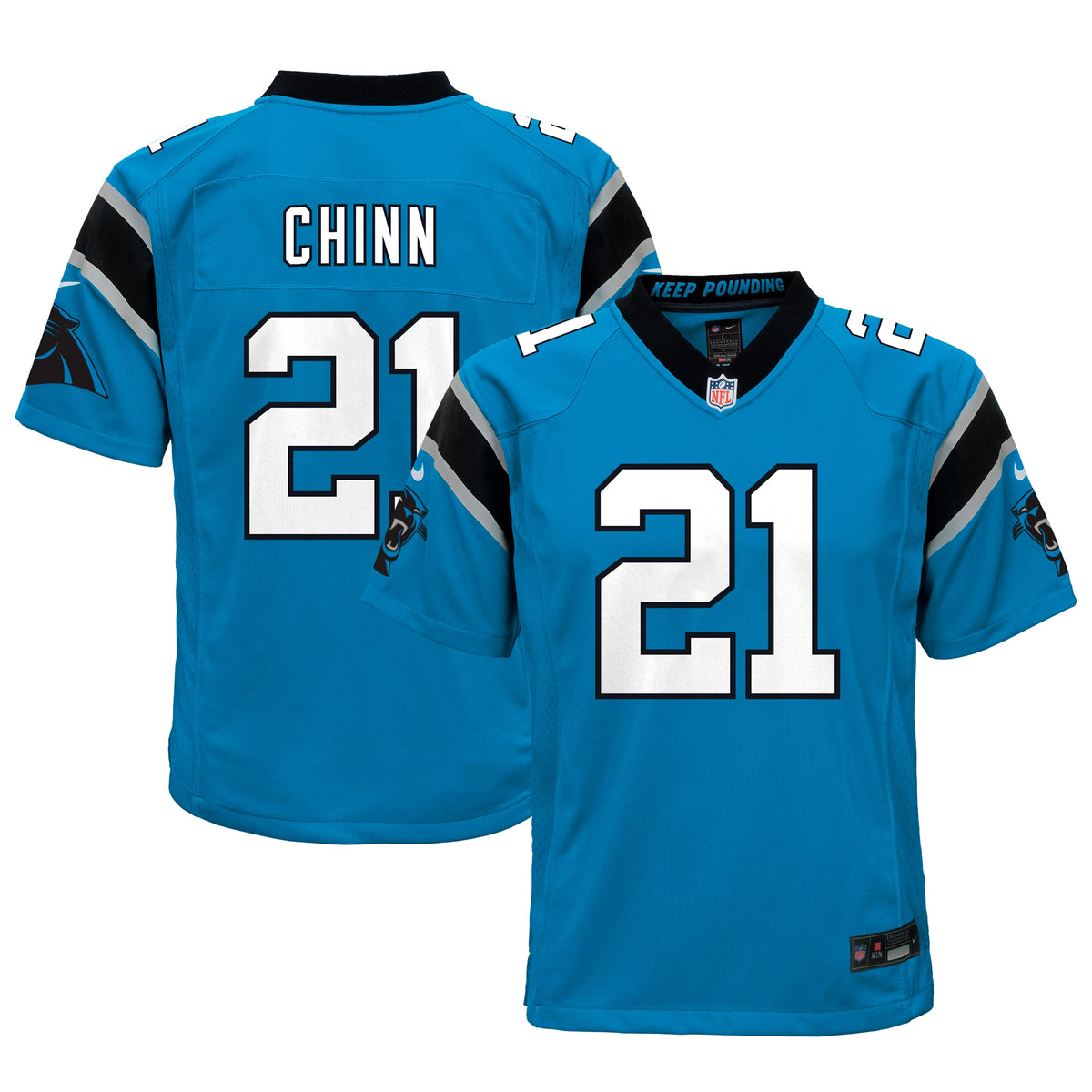 Jeremy Chinn Carolina Panthers Nike Youth Game Jersey   Blue