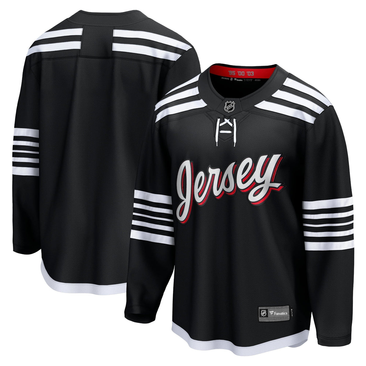 Men's Fanatics Branded Black New Jersey Devils Alternate Premier Breakaway Team Jersey