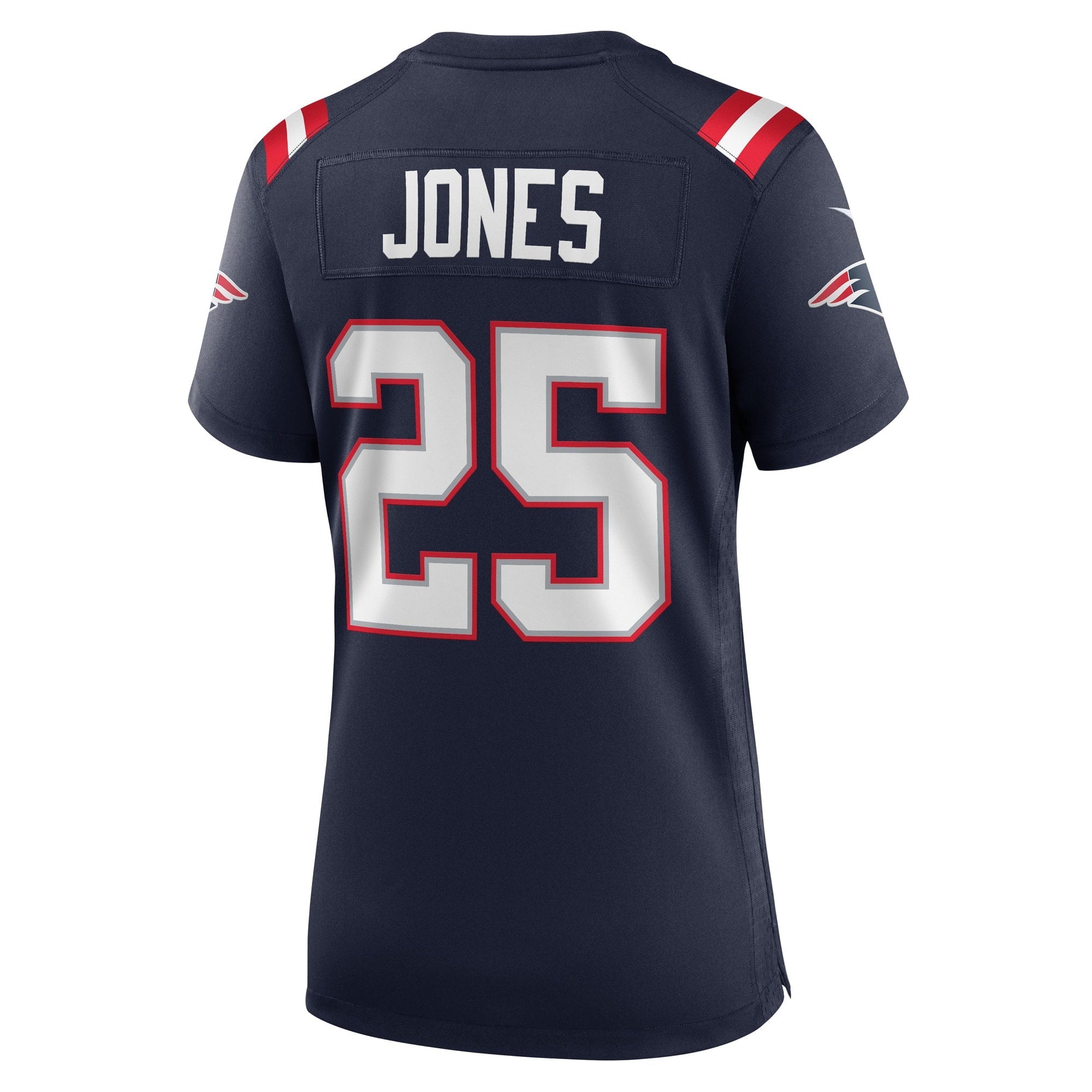 Women s Nike Marcus Jones Navy New England Patriots Game Player Jersey