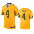 Men s Green Bay Packers Brett Favre Inverted Legend Jersey   Gold