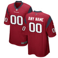 Houston Texans Nike Alternate Custom Game Jersey   Red