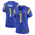 Women s Nike Number 1 Mom Royal Los Angeles Rams Game Jersey