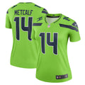 Women s Seattle Seahawks DK Metcalf Legend Jersey Neon Green