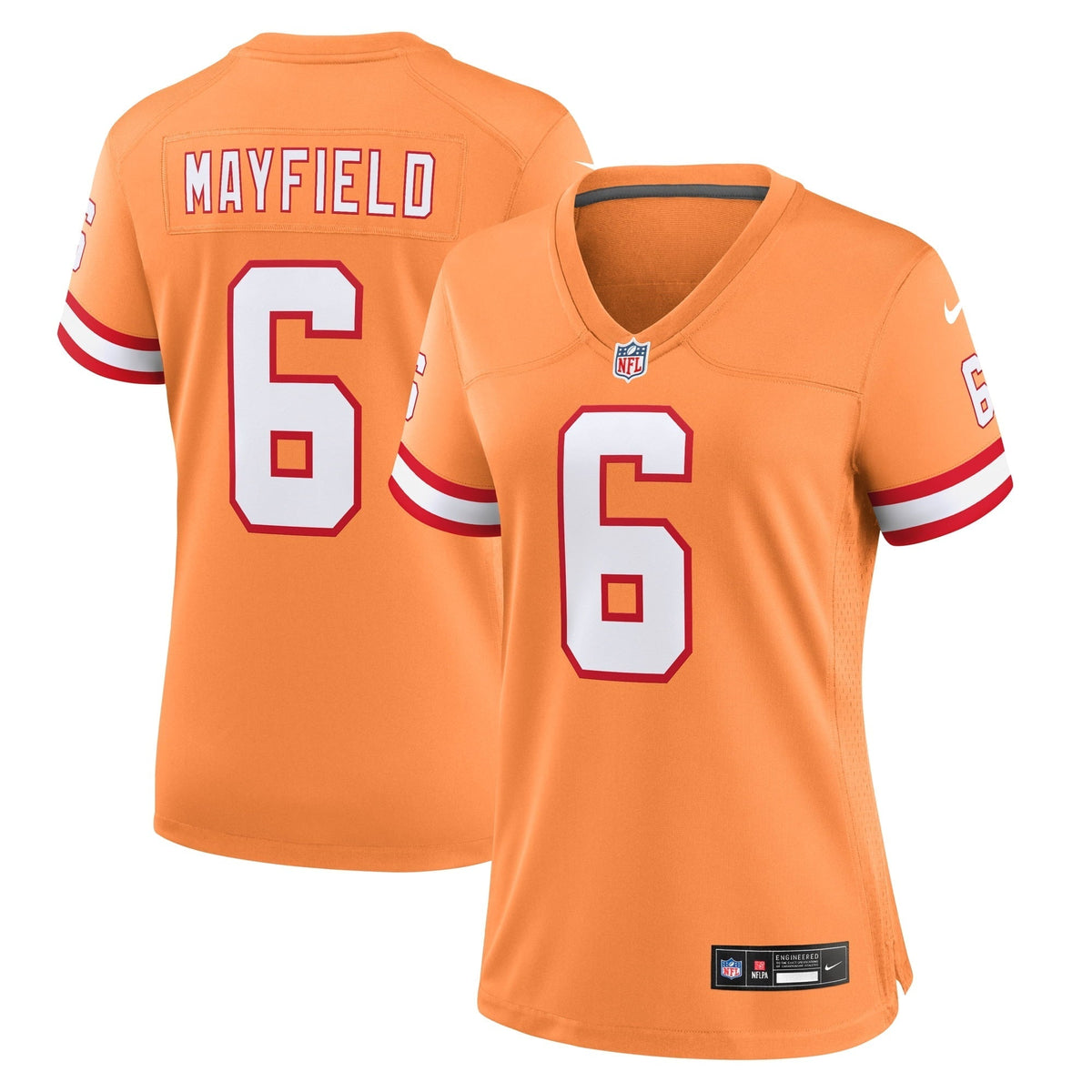Women s Nike Baker Mayfield Orange Tampa Bay Buccaneers Throwback Game Jersey