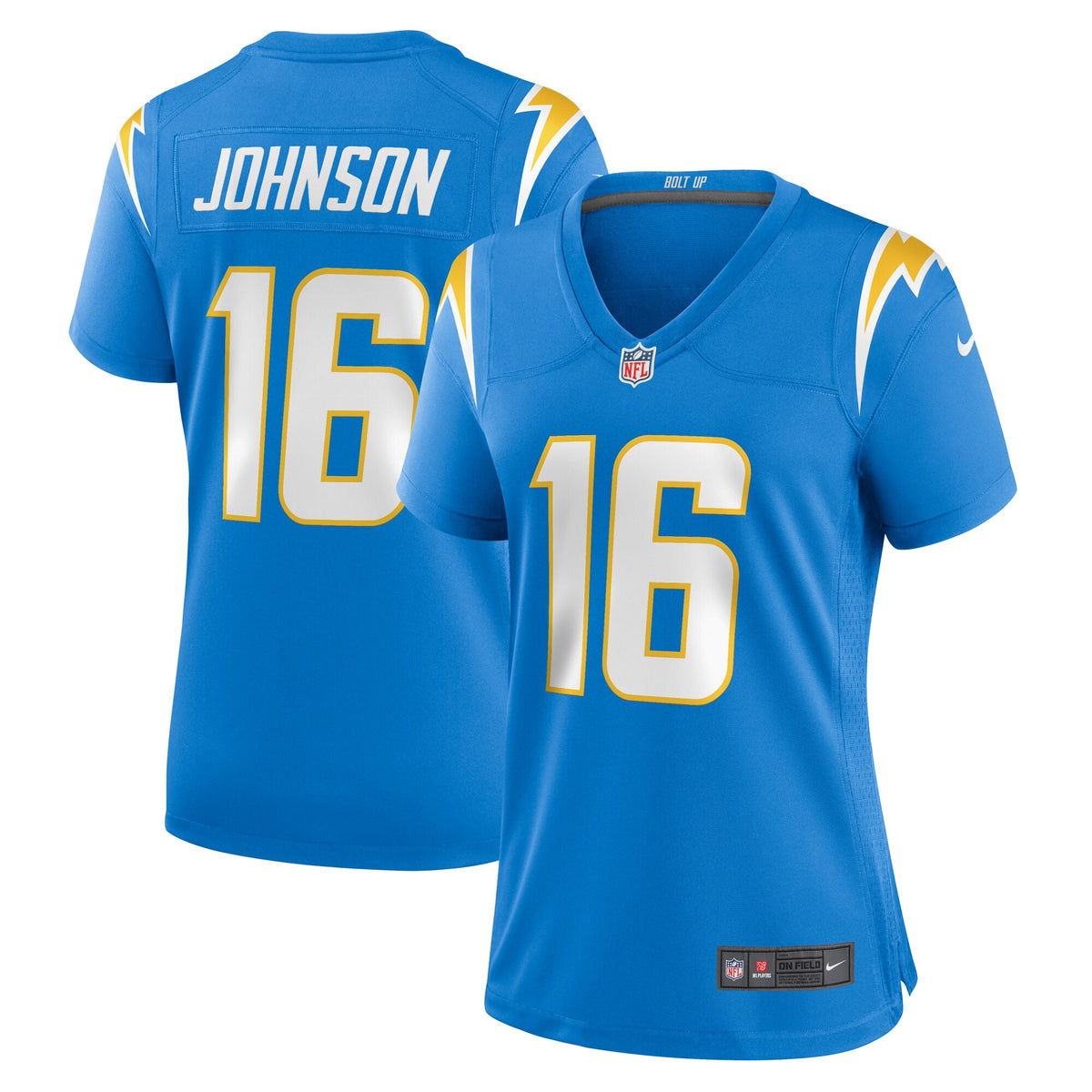 Tyler Johnson Los Angeles Chargers Nike Women s Team Game Jersey    Powder Blue