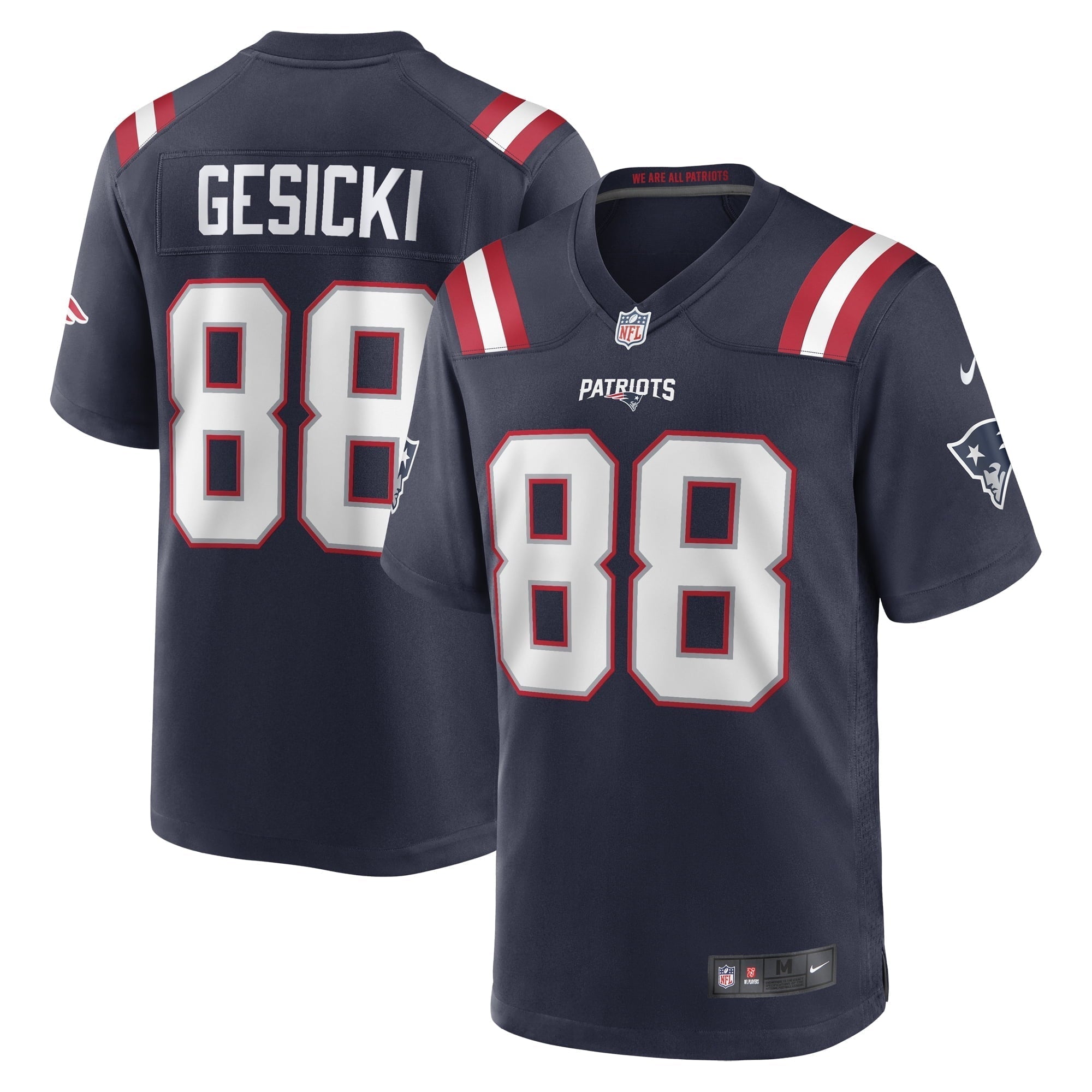 Men s Nike Mike Gesicki Navy New England Patriots Game Jersey