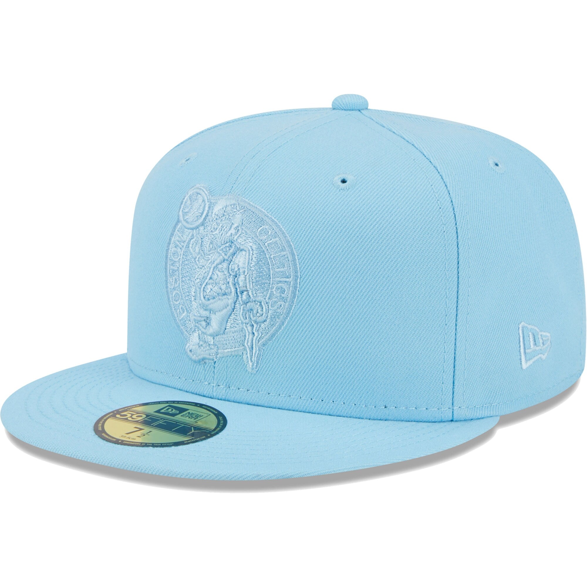 Boston Celtics New Era Spring Color Pack 59FIFTY Fitted Hat - Powder Blue