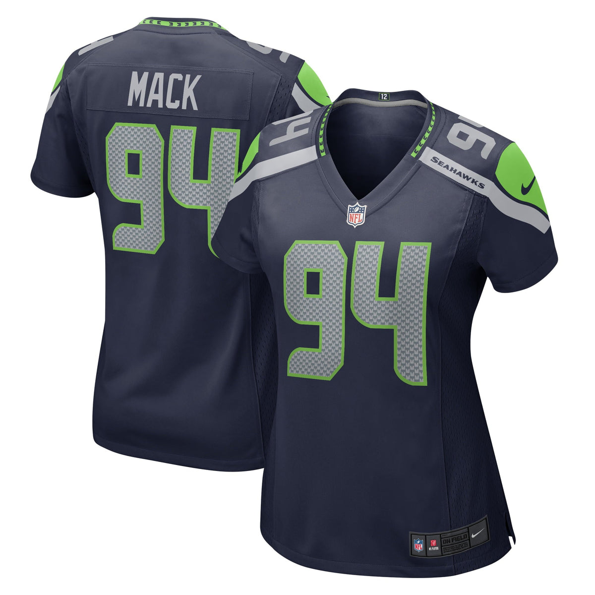 Women s Nike Isaiah Mack College Navy Seattle Seahawks Home Game Player Jersey