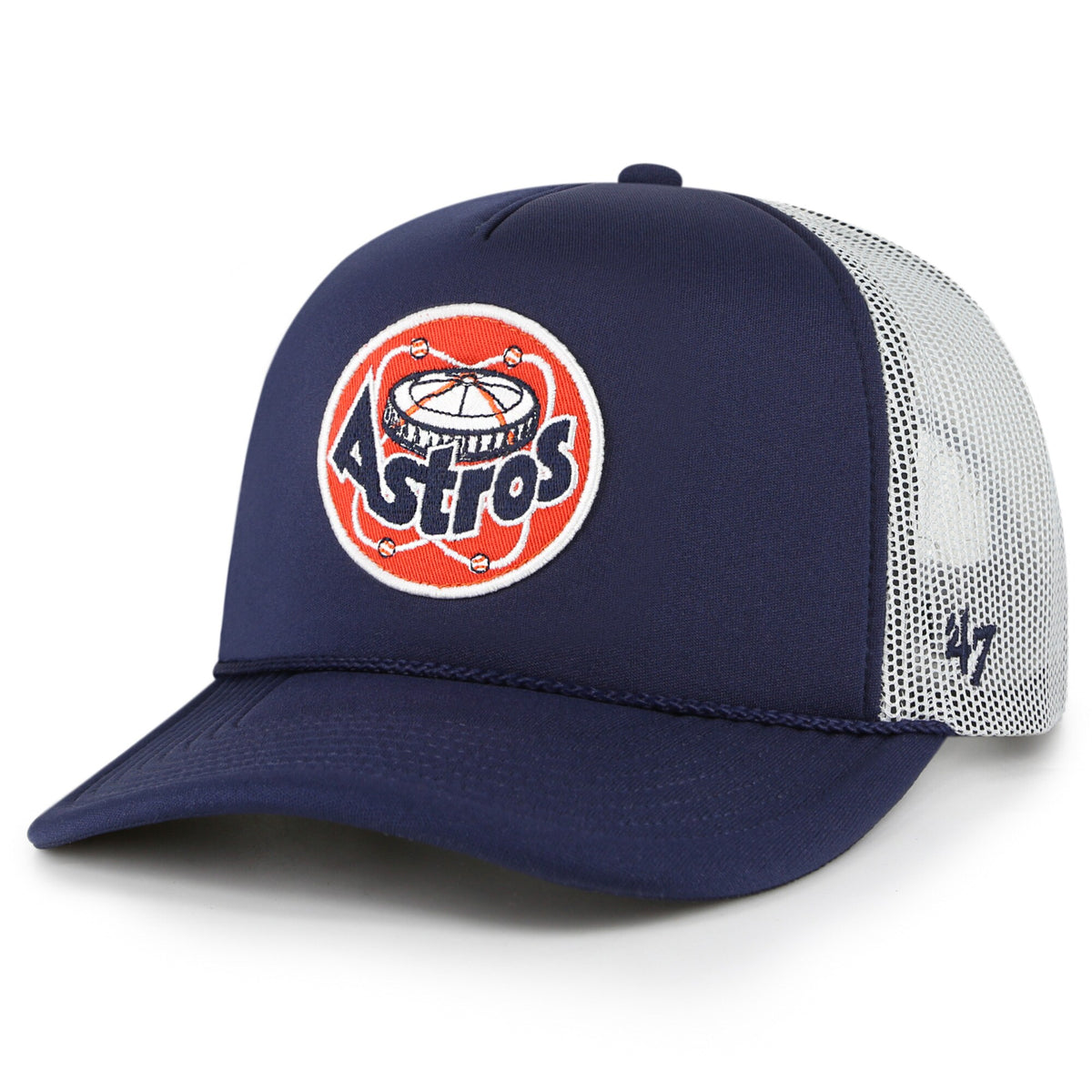 Houston Astros '47 Foam Logo Trucker Snapback Hat - Navy