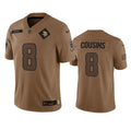 Men s Minnesota Vikings Kirk Cousins 2023 Brown Salute To Service Limited Stitched Jersey