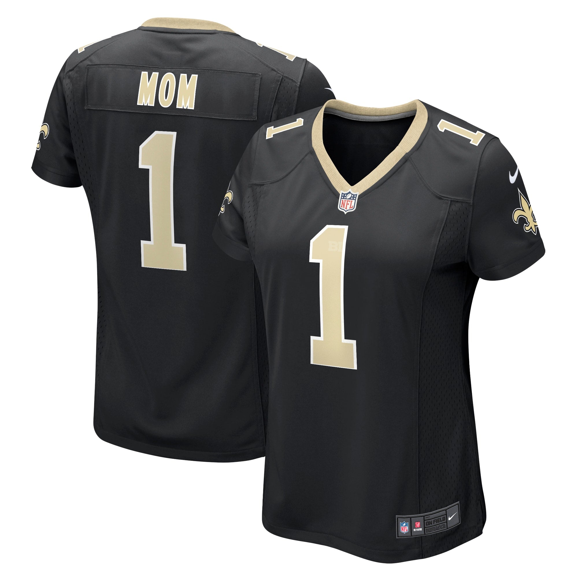 Number 1 Mom New Orleans Saints Nike Women s Game Jersey   Black