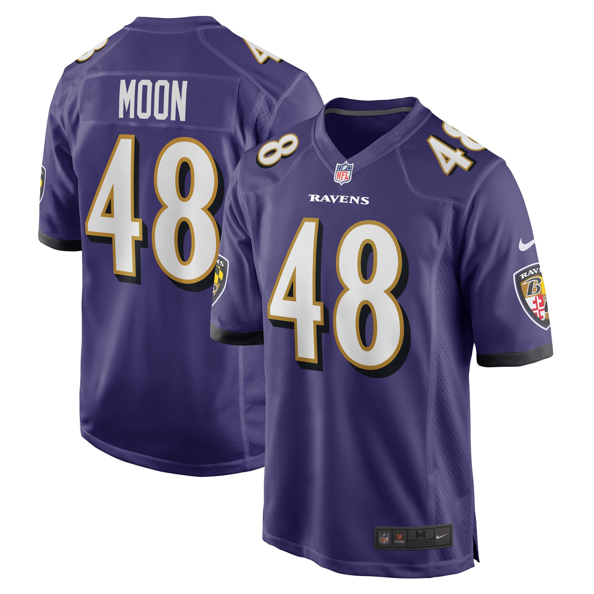 Jeremiah Moon Baltimore Ravens Nike Game Player Jersey   Purple