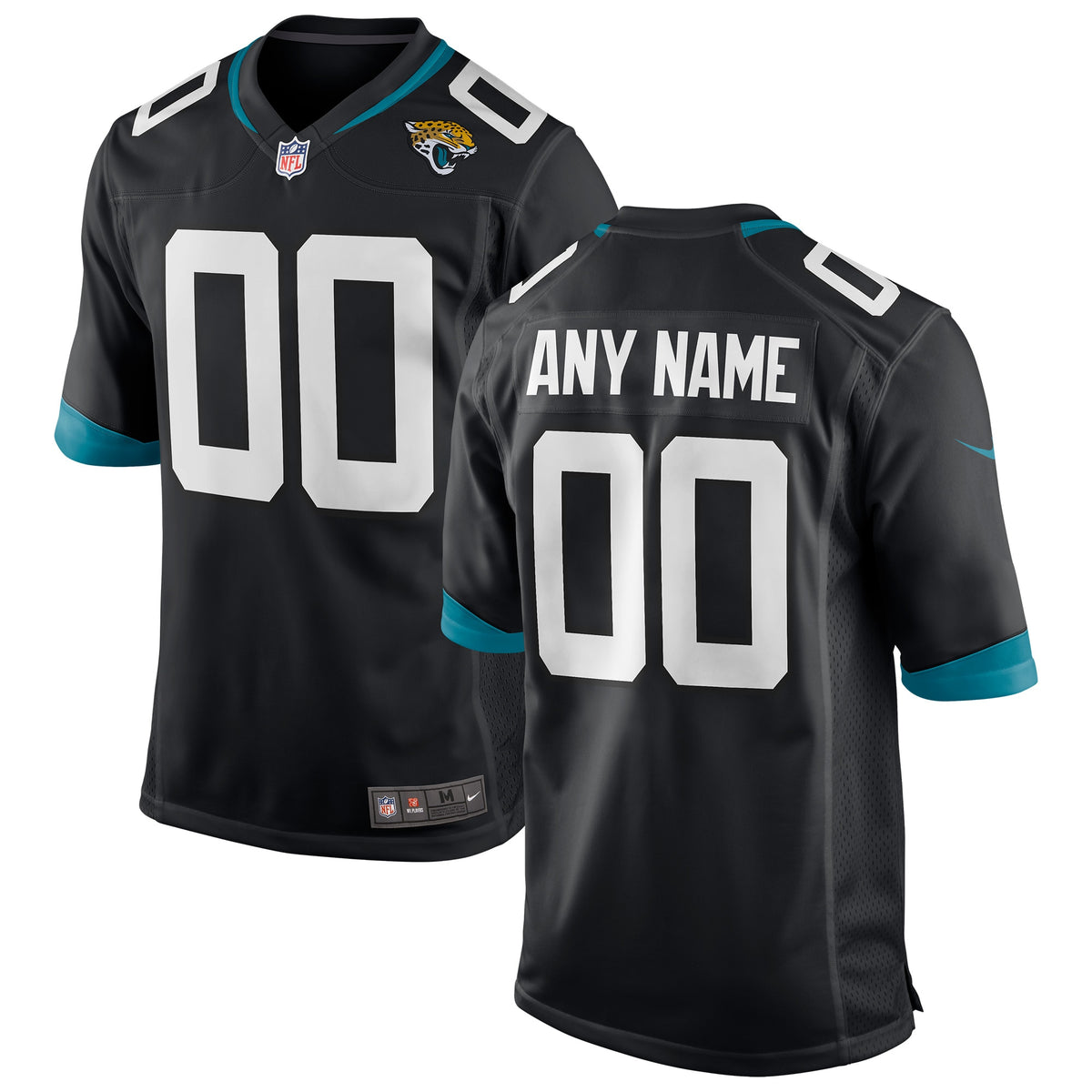 Jacksonville Jaguars Nike Custom Game Jersey   Black