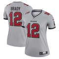 Tom Brady Tampa Bay Buccaneers Nike Women s Inverted Legend Jersey   Gray