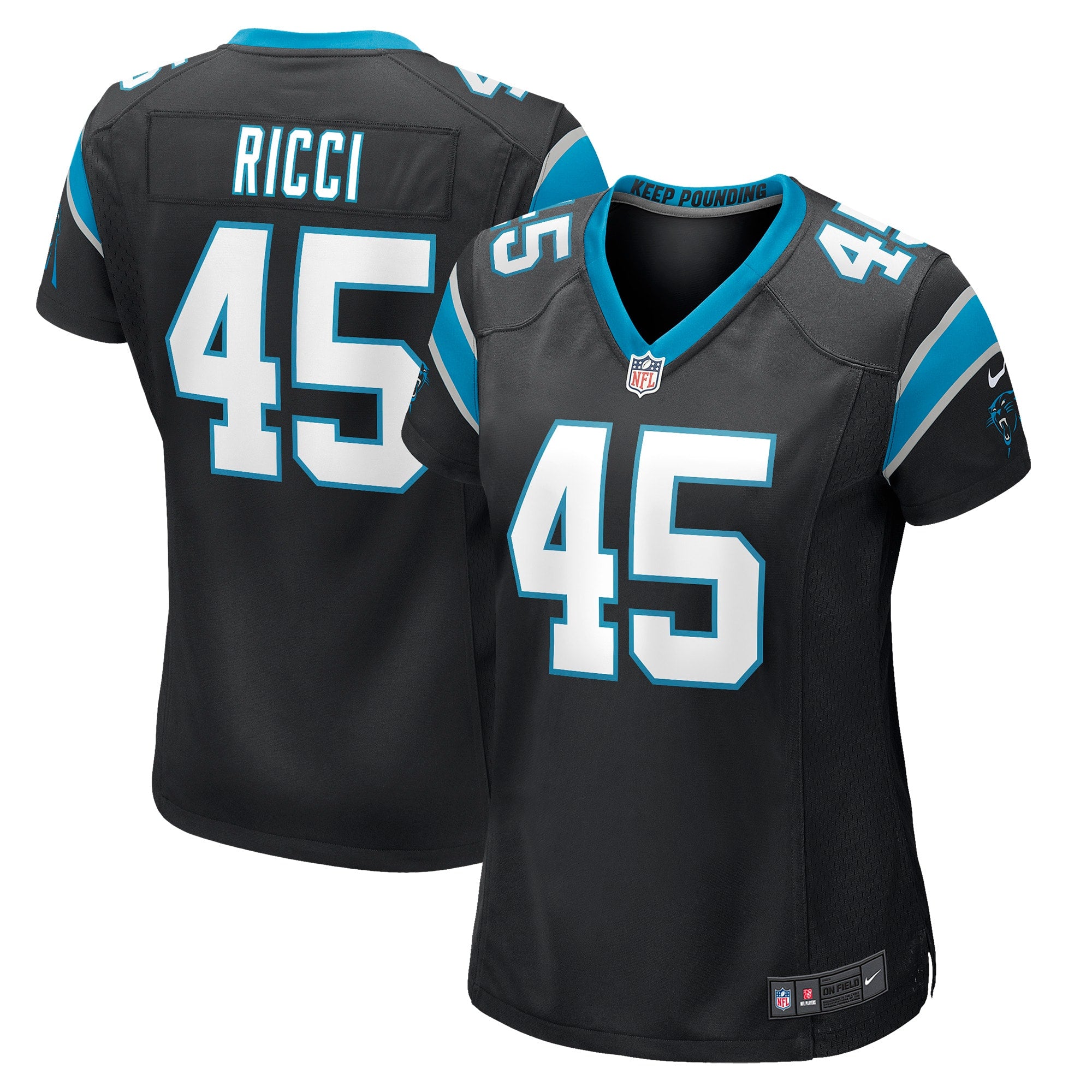 Giovanni Ricci Carolina Panthers Nike Women s Player Game Jersey   Black