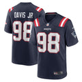 Men s Nike Carl Davis Jr. Navy New England Patriots Game Player Jersey