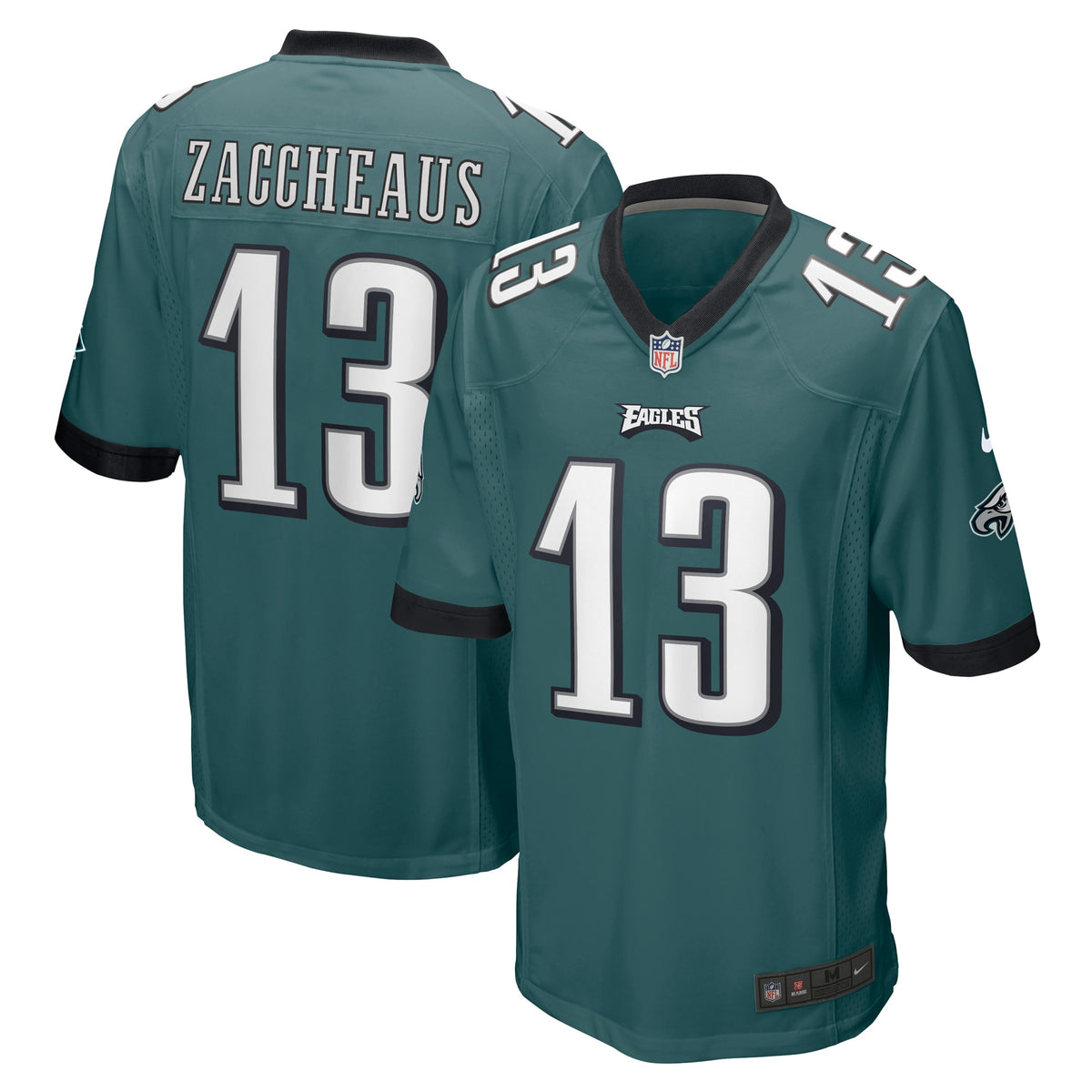 Olamide Zaccheaus Philadelphia Eagles Nike Men s Game Jersey   Midnight Green