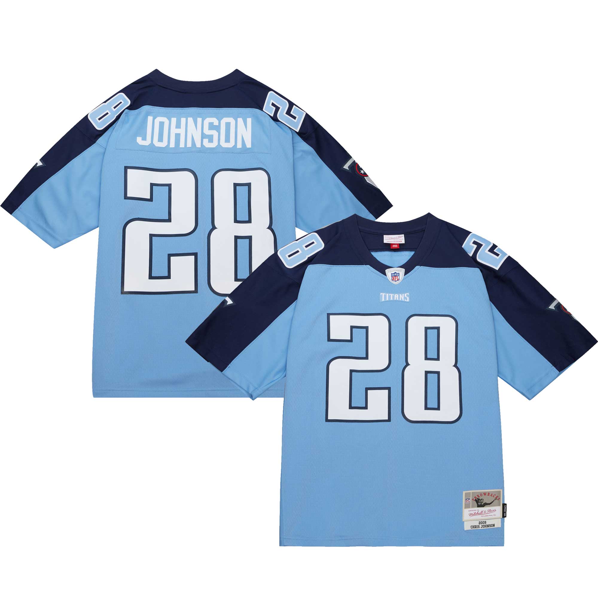 Chris Johnson Tennessee Titans Mitchell   Ness Legacy Replica Jersey   Light Blue