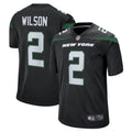 Zach Wilson New York Jets Nike Alternate Game Jersey   Black