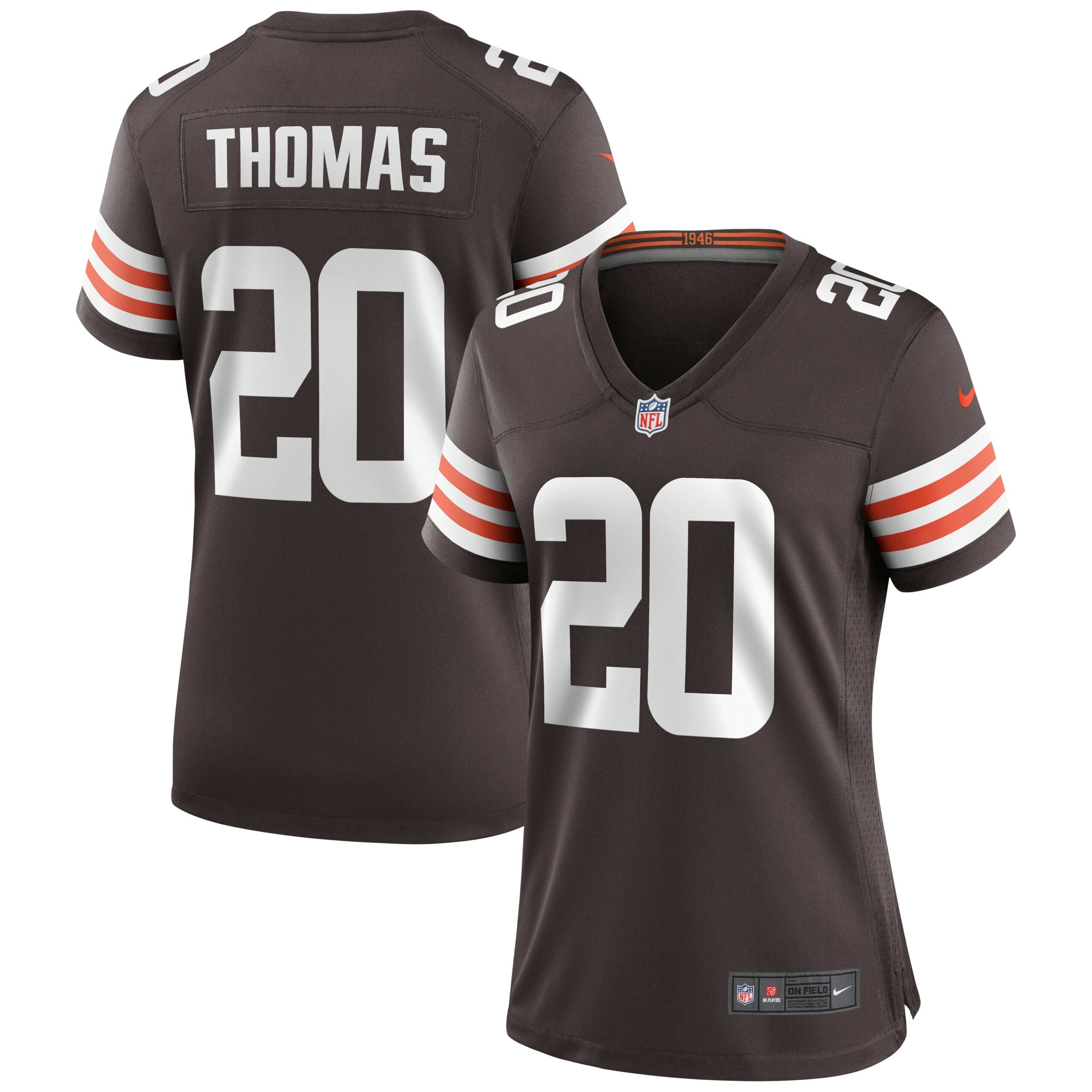 Tavierre Thomas Cleveland Browns Nike Women s Game Jersey   Brown