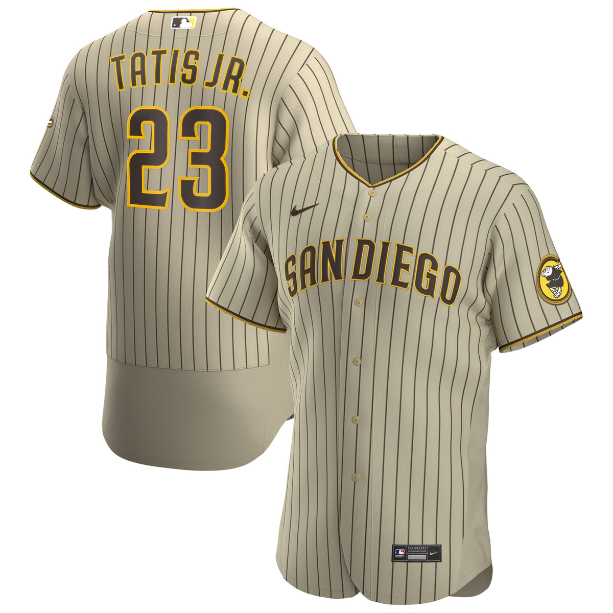 Fernando Tatis Jr. San Diego Padres Nike Alternate Authentic Player Jersey - Tan/Brown