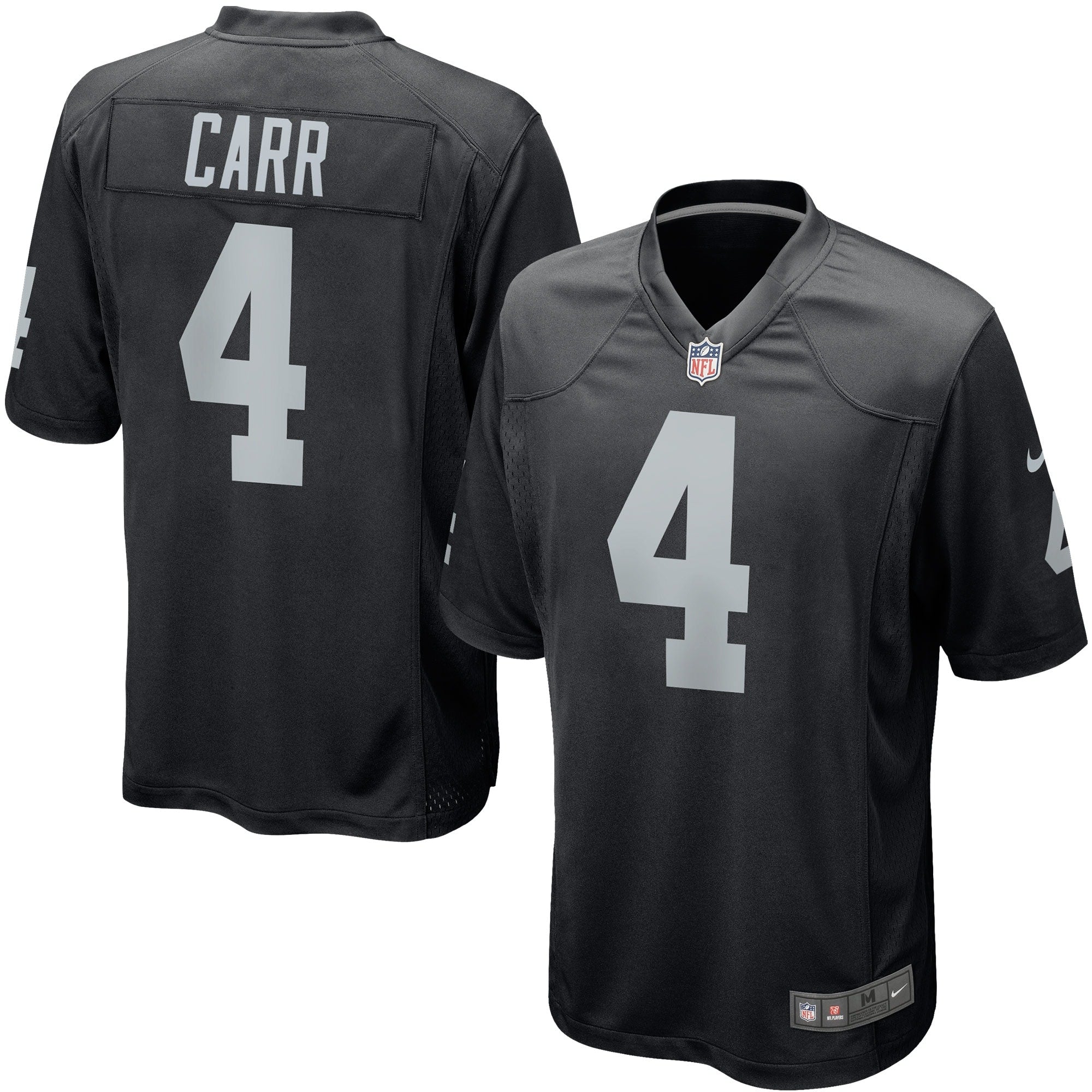 Derek Carr Las Vegas Raiders Nike Game Player Jersey   Black