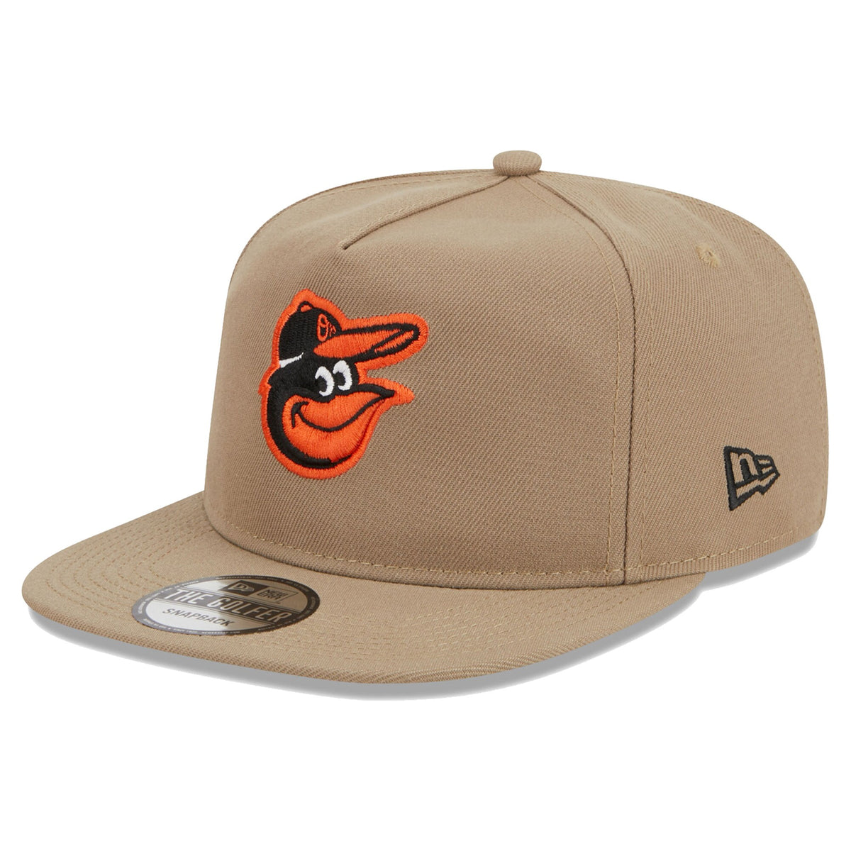 Baltimore Orioles New Era Golfer Adjustable Hat - Khaki