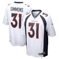 Justin Simmons Denver Broncos Nike Game Jersey   White