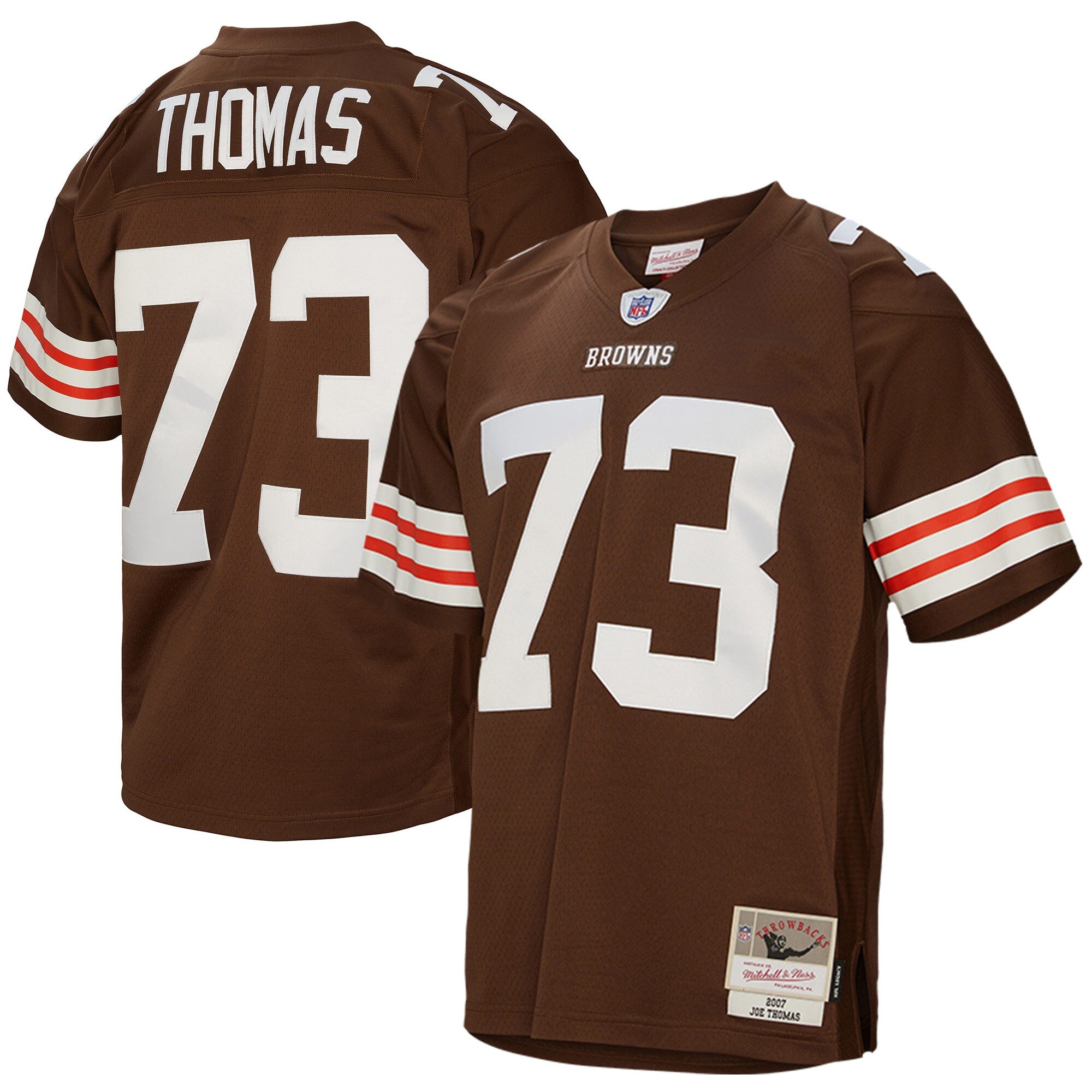 Joe Thomas Cleveland Browns Mitchell   Ness Legacy Replica Jersey   Brown
