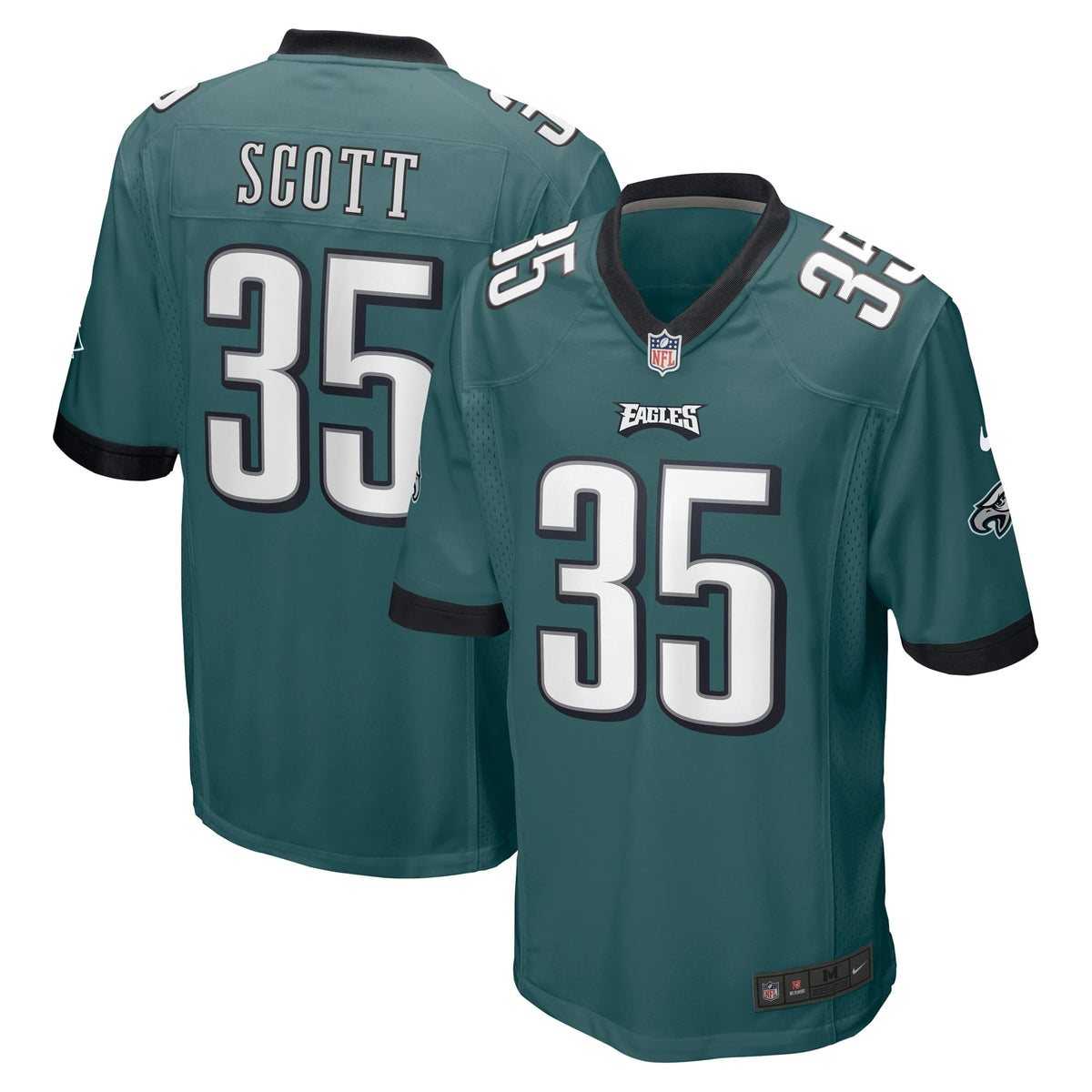 Men s Nike Boston Scott Midnight Green Philadelphia Eagles Game Jersey