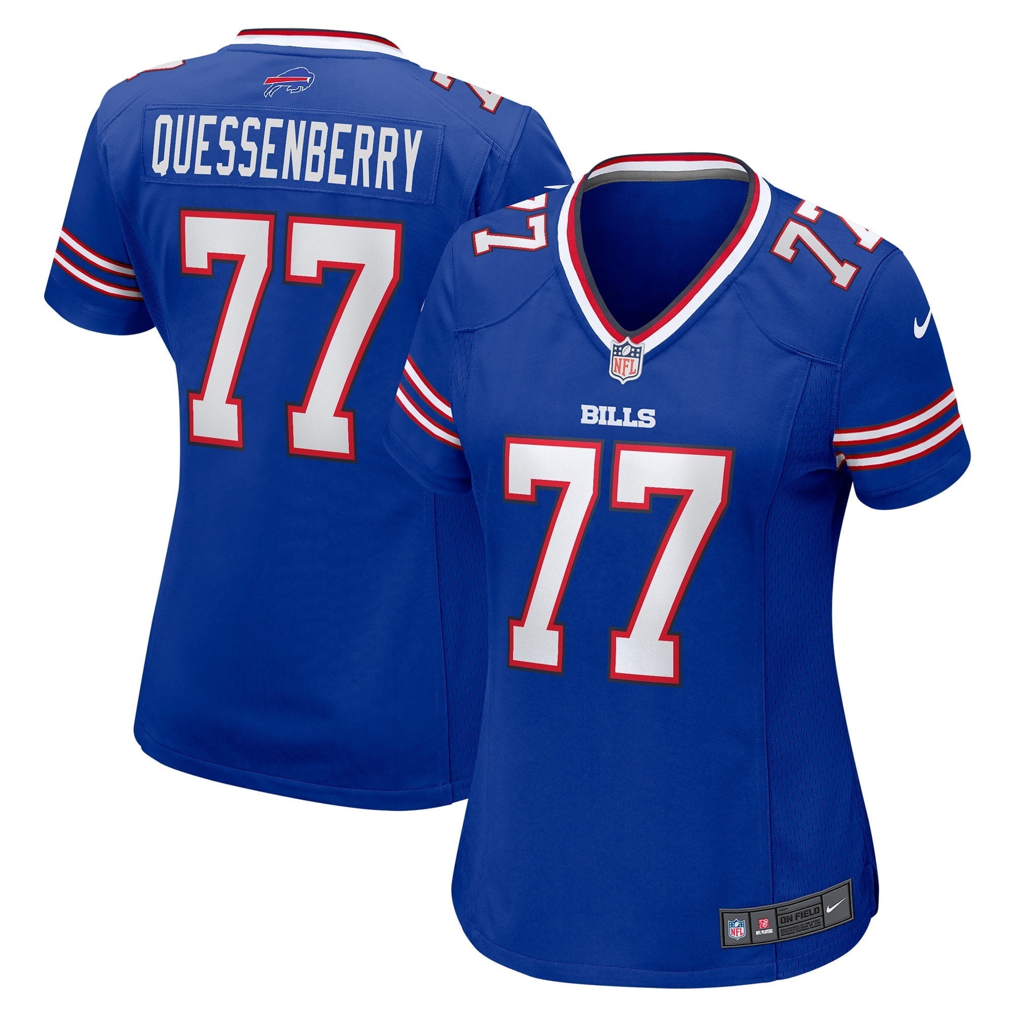 Women s Nike David Quessenberry Royal Buffalo Bills Game Player Jersey