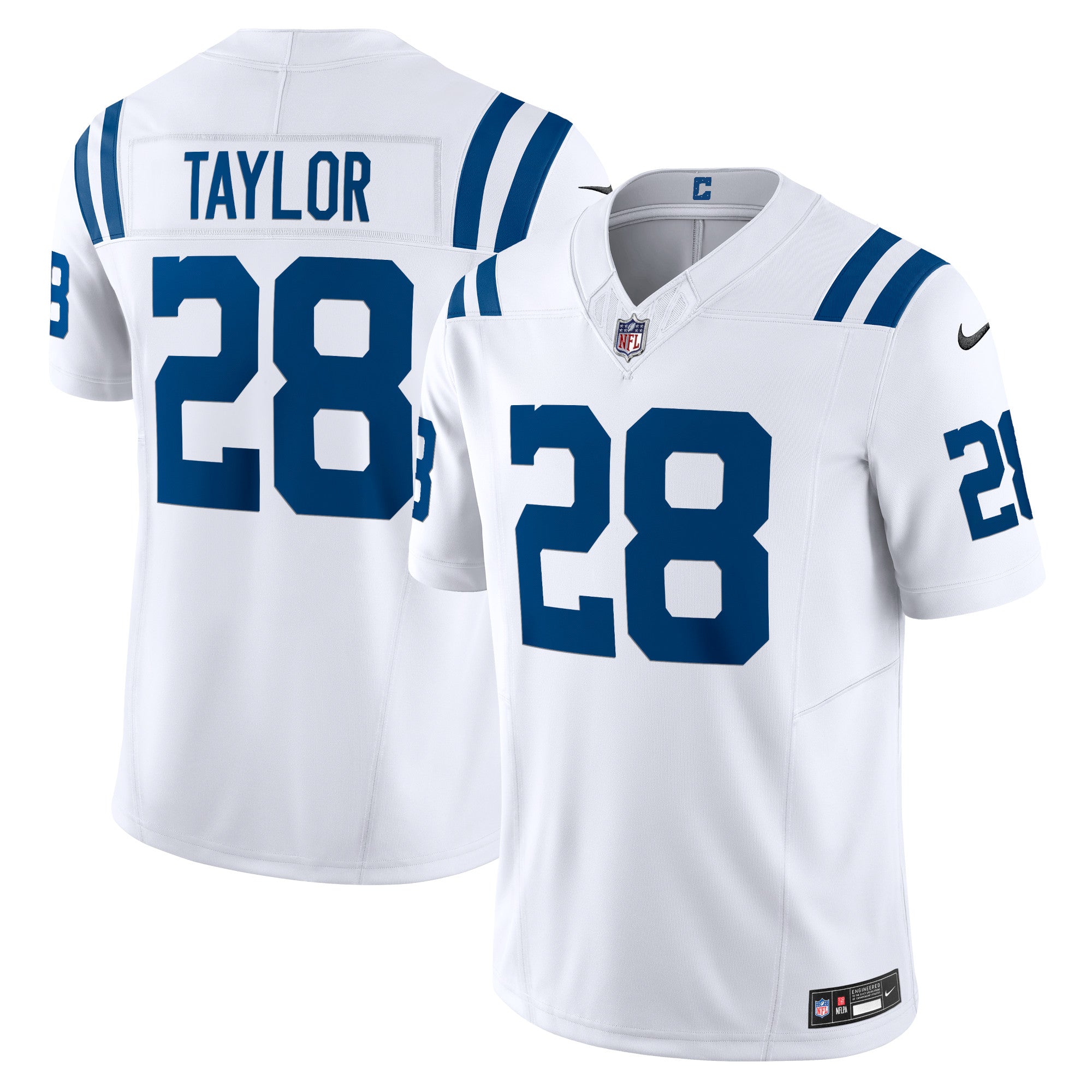 Jonathan Taylor Indianapolis Colts Nike Vapor F.U.S.E. Limited Jersey   White