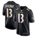 Men s Nike Devin Duvernay Black Baltimore Ravens Game Player Jersey