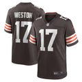 Men s Nike Isaiah Weston Brown Cleveland Browns Game Player Jersey
