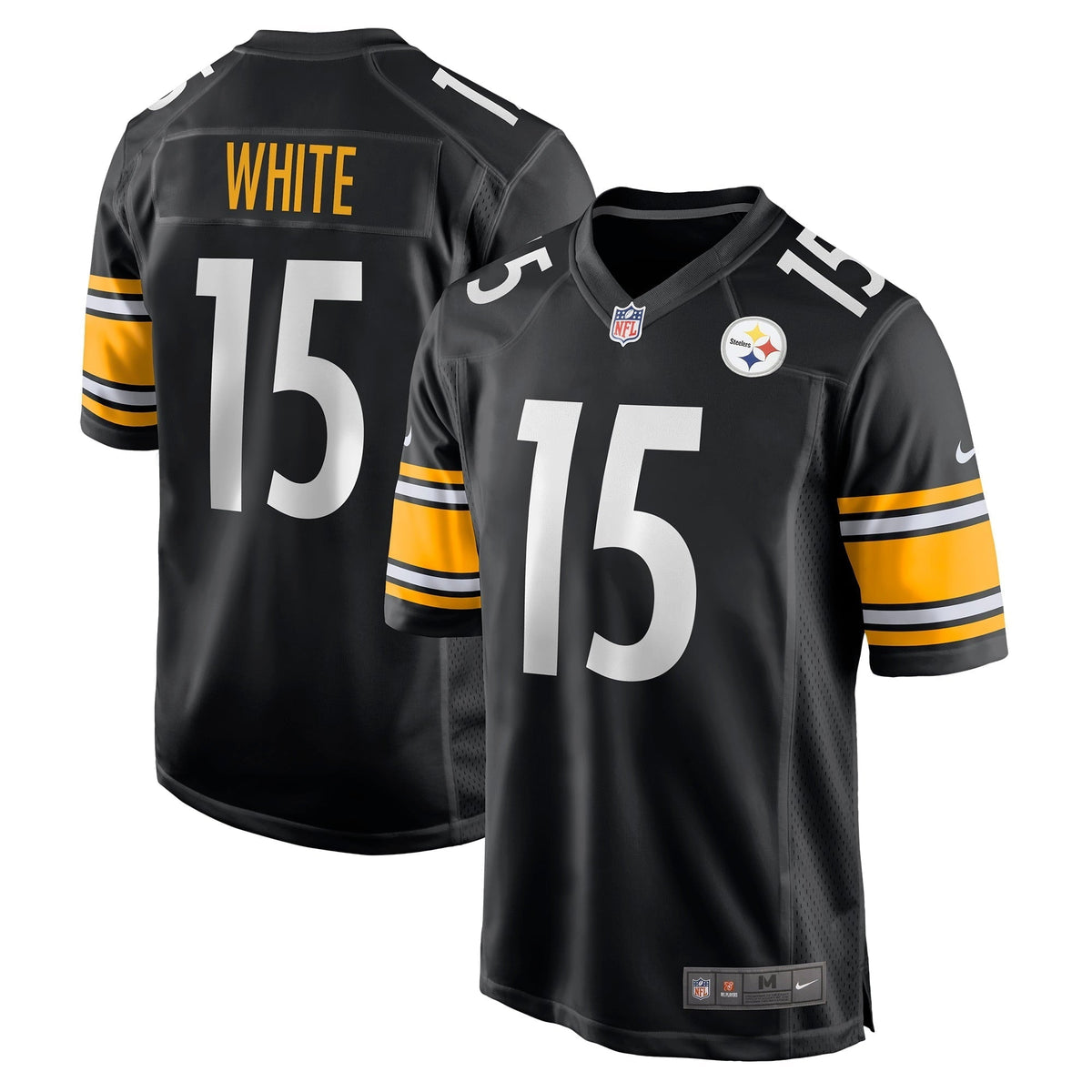 Men s Nike Cody White Black Pittsburgh Steelers Game Jersey