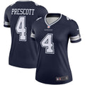 Women s Dallas Cowboys Dak Prescott Legend Player Jersey Navy