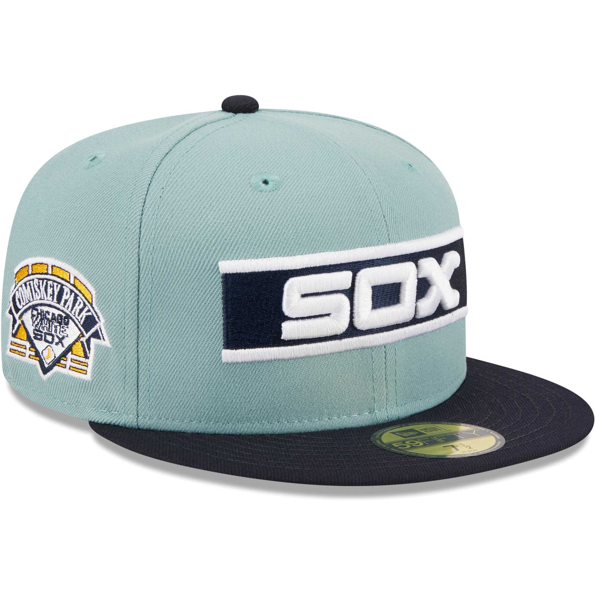 Chicago White Sox New Era Beach Kiss 59FIFTY Fitted Hat - Light Blue/Navy