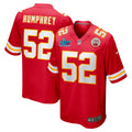 Creed Humphrey Kansas City Chiefs Nike Super Bowl LVII Patch Game Jersey   Red