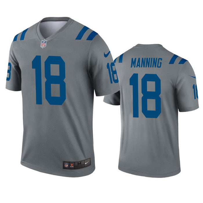Youth Indianapolis Colts Peyton Manning Inverted Legend Jersey   Gray