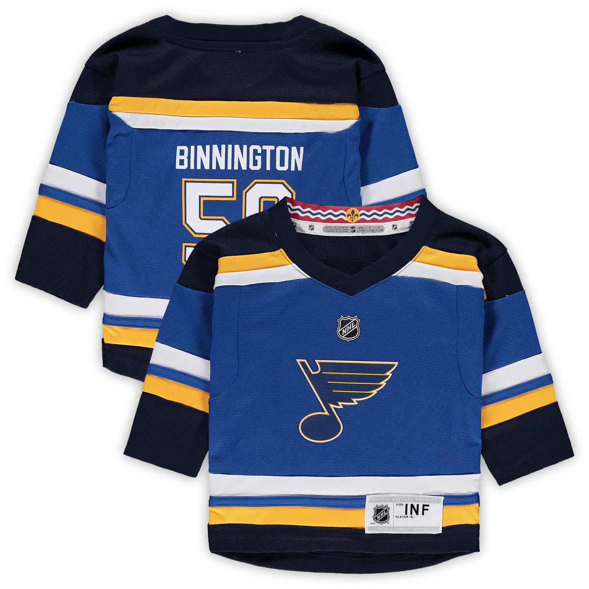 Jordans Binnington St. Louis Blues Infant Home Replica Player Jersey - Blue