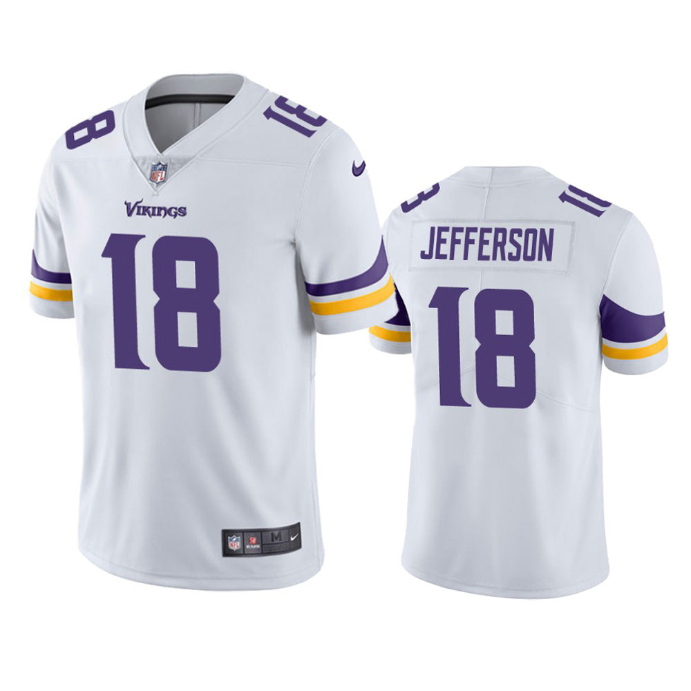 Youth Minnesota Vikings Justin Jefferson Vapor Jersey   White