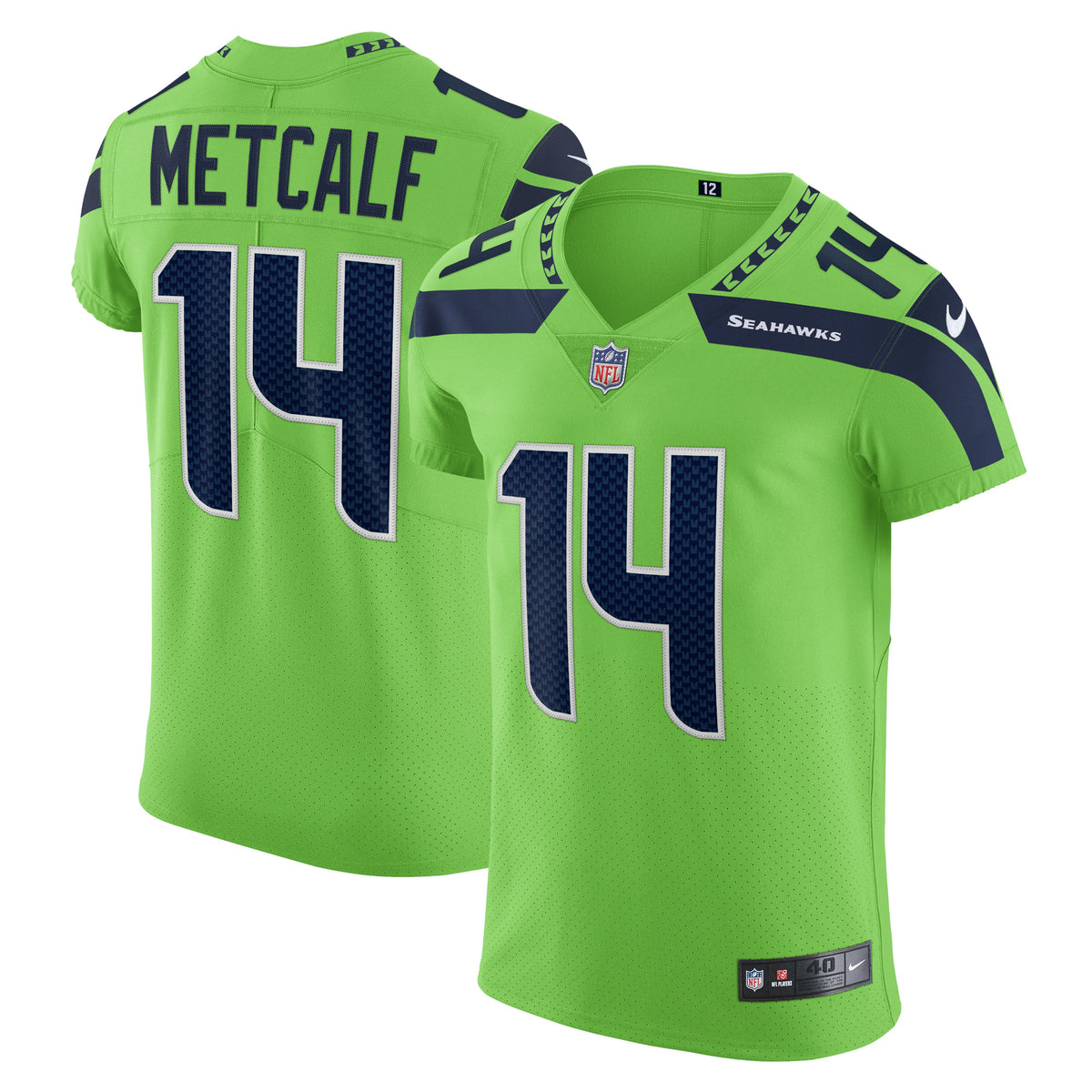 DK Metcalf Seattle Seahawks Nike Alternate Vapor Elite Player Jersey Neon Green