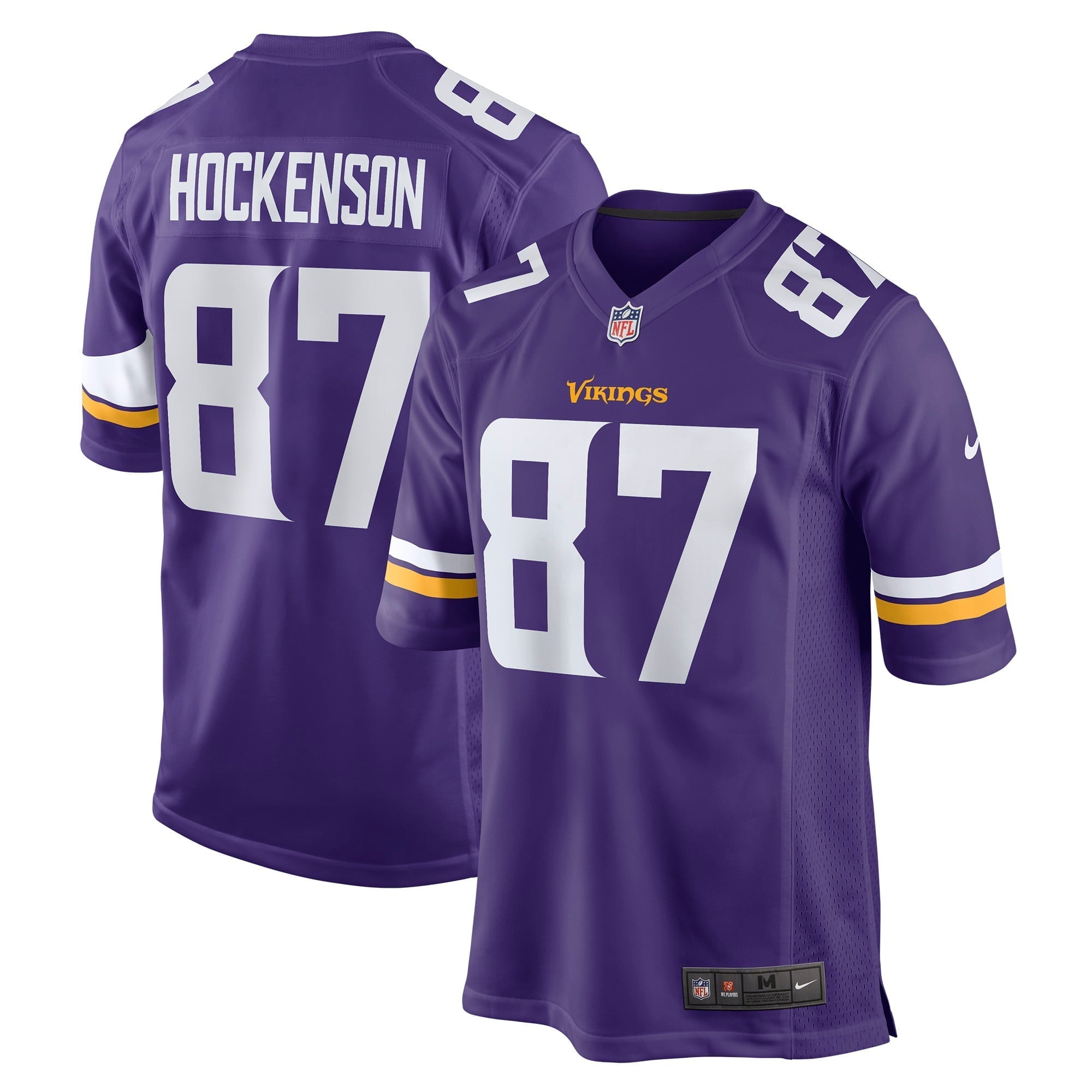 Men s Nike T.J. Hockenson Purple Minnesota Vikings Game Player Jersey
