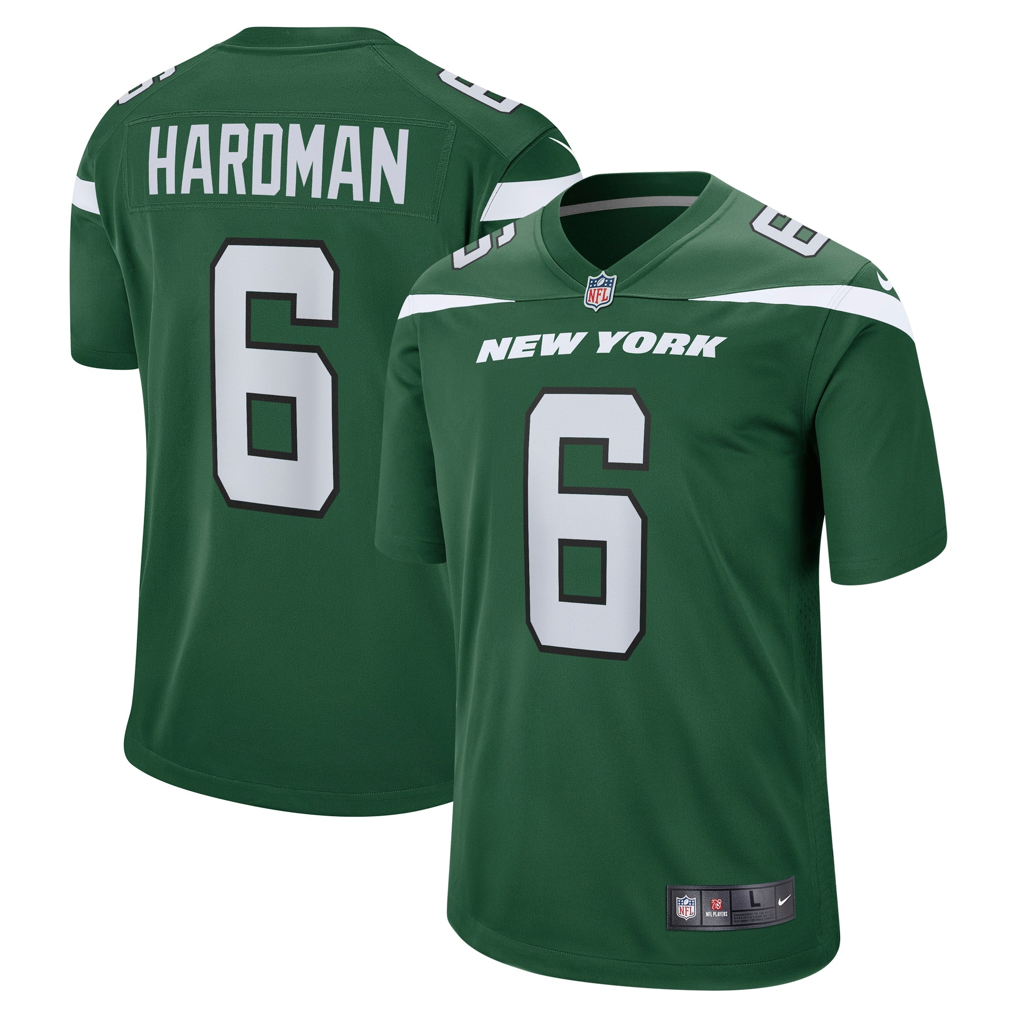 Mecole Hardman New York Jets Nike Game Jersey   Gotham Green